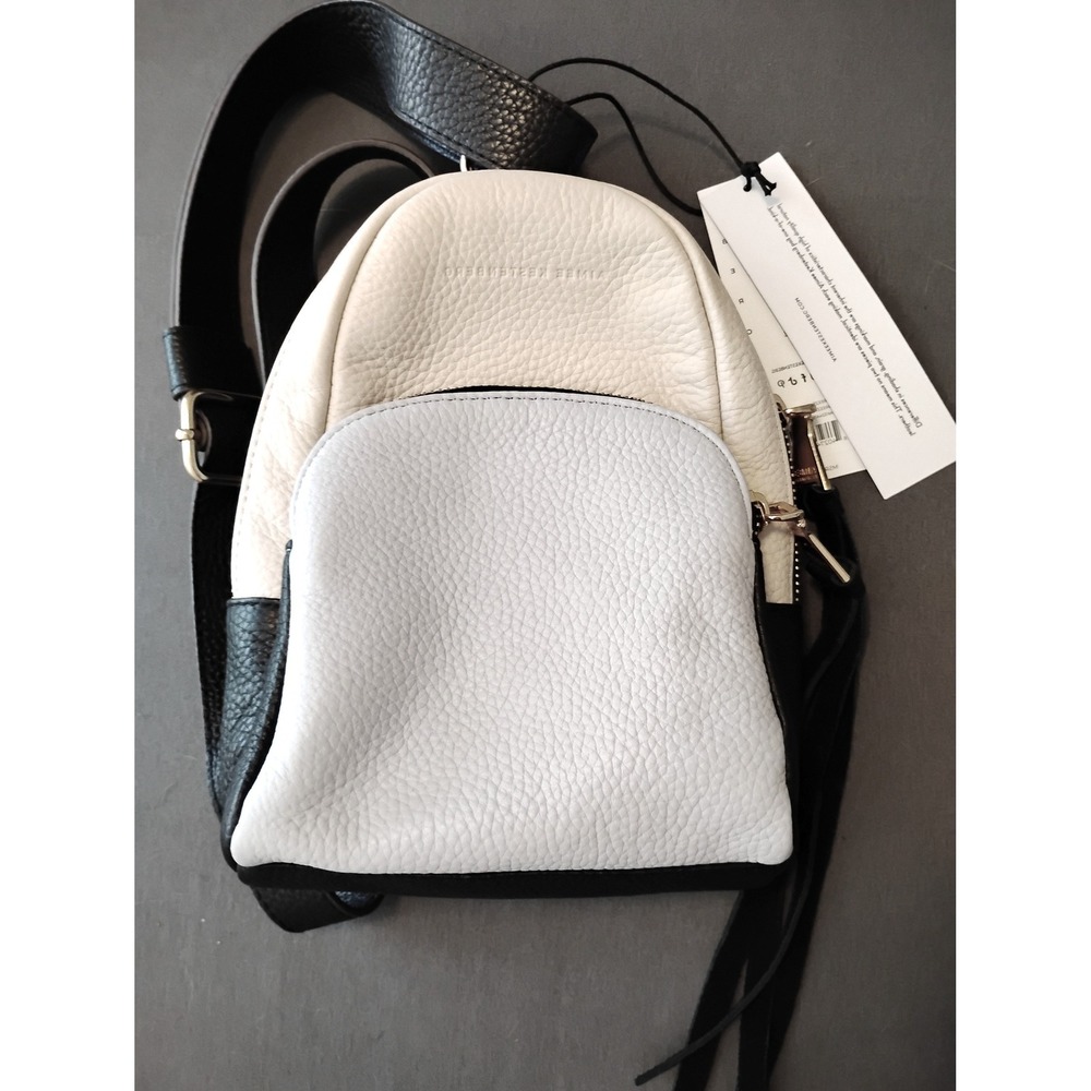 Aimee Kestenberg Travel Minimalist Leather Convertible Backpack Purse NWT Chic